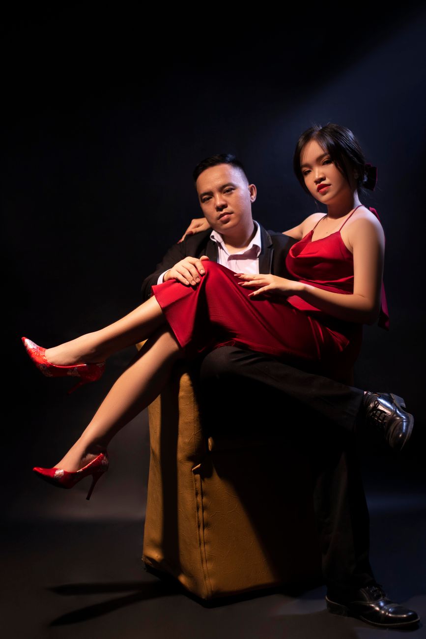 Couple enlacé