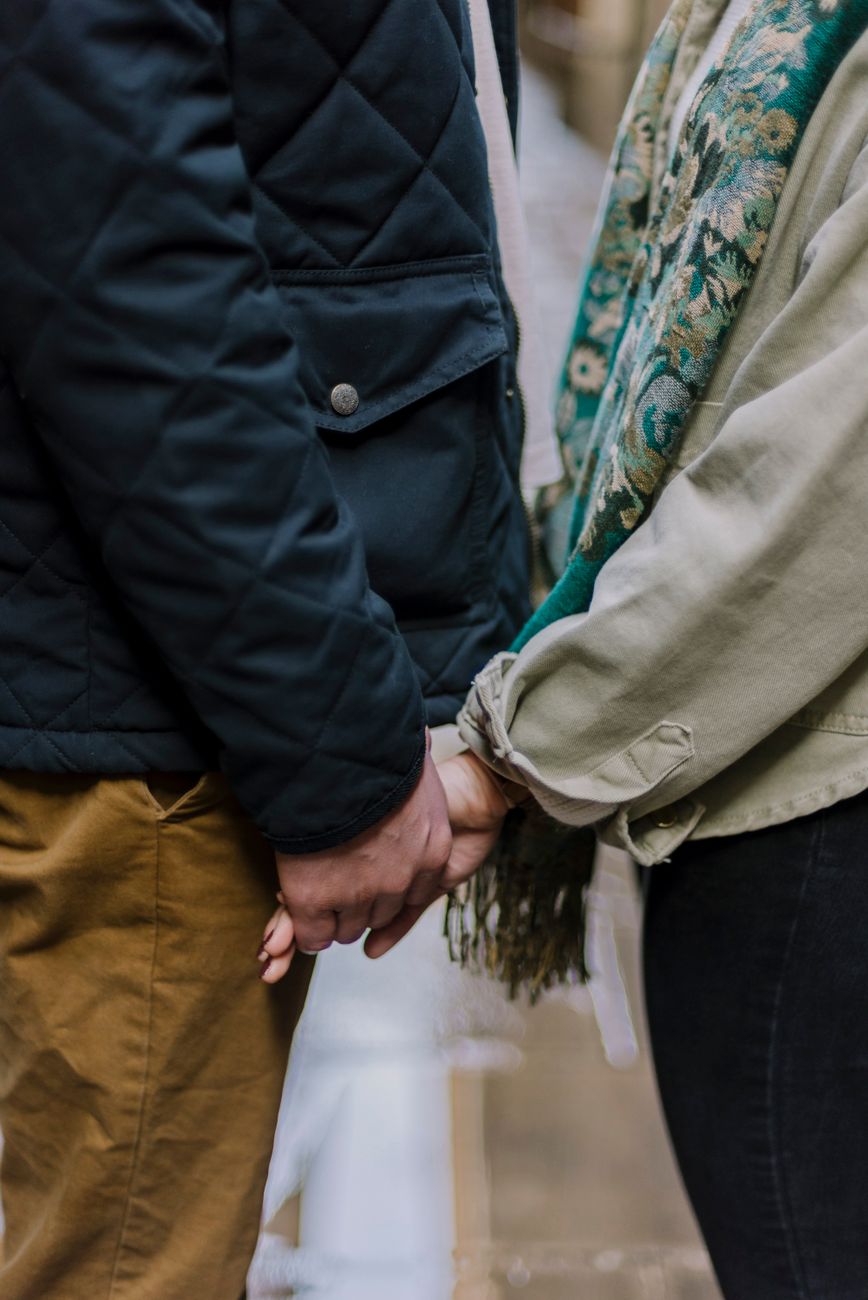 Couple enlacé