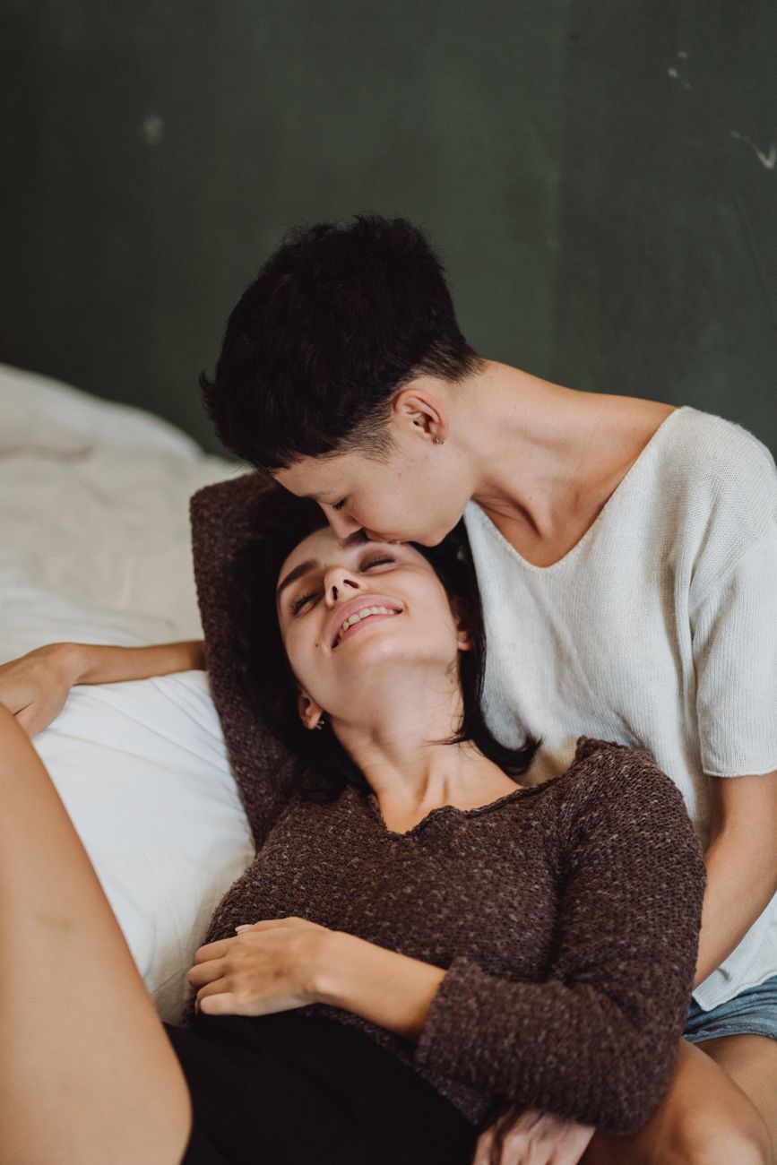 Couple enlacé