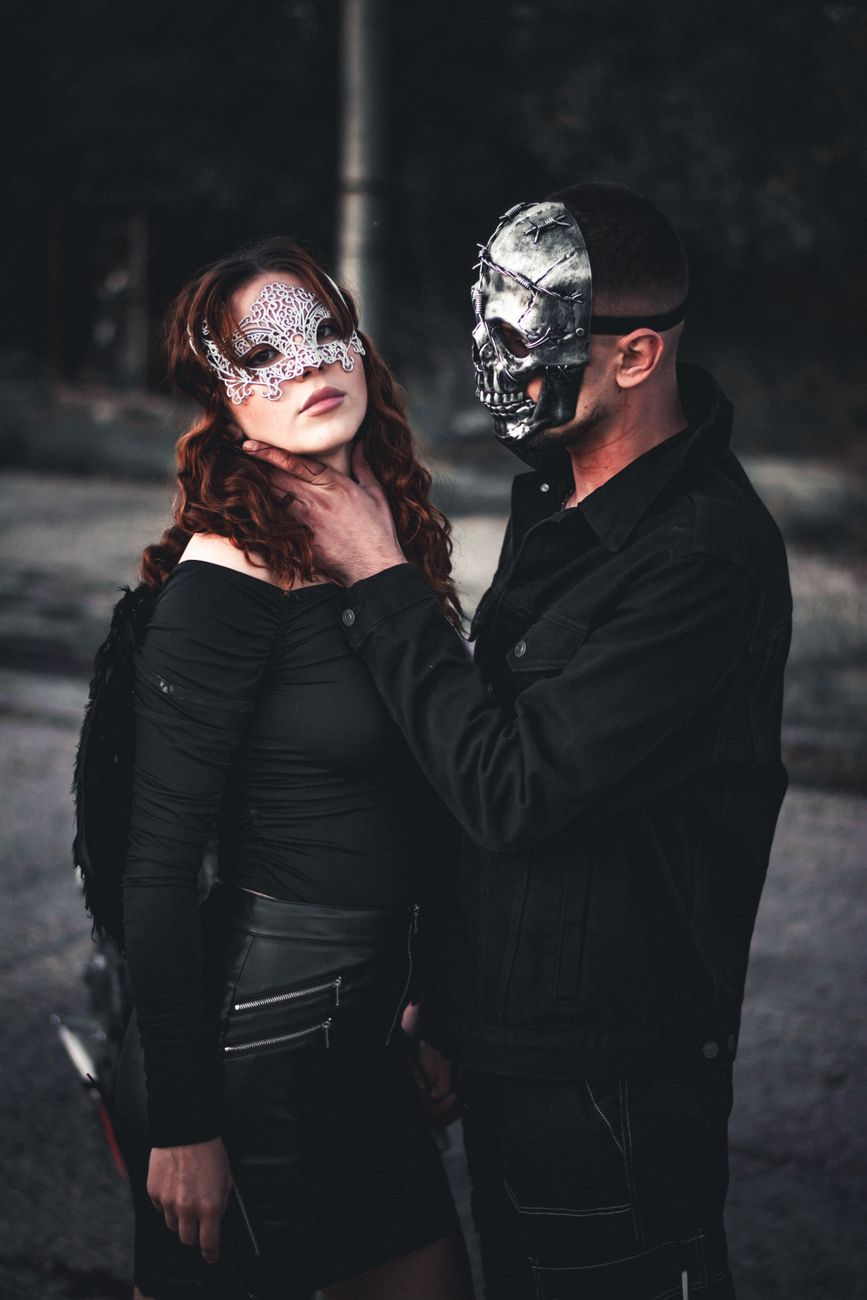 Couple enlacé